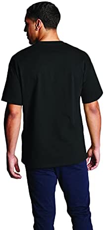 Champion Men’s Classic Jersey Script T-Shirt, Black/Black, Large