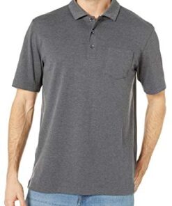 Amazon Essentials Men’s Regular-Fit Pocket Jersey Polo