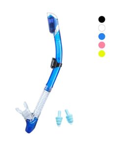 Supertrip Dry Snorkel Adult, Scuba Diving with Splash Guard and Top Valve