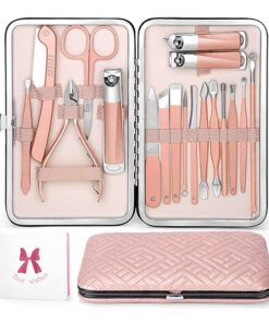 KIPRITII 18 in 1 Professional Manicure Set – with Thicker Handle Nail Clippers