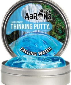 Crazy Aaron’s Transparent Thinking Putty – 4″ Falling Water Liquid Glass See Through Putty Tin